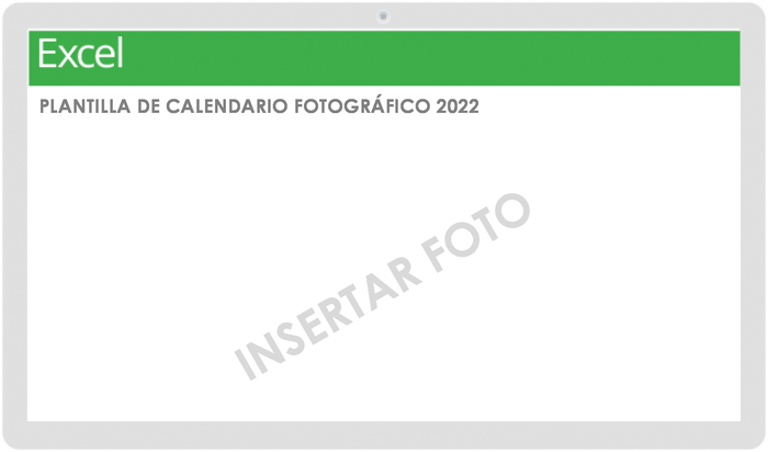  Plantilla de calendario de fotos 2022