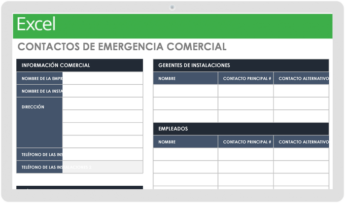 Contacto de Emergencia Comercial