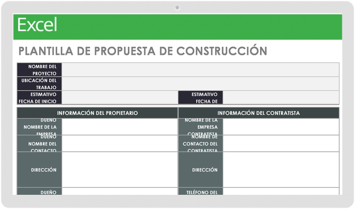 Plantilla de Propuesta de Construcción