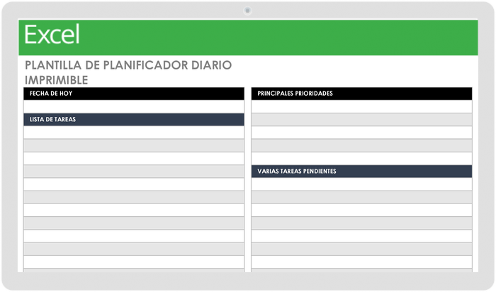 PLANIFICADOR DIARIO IMPRIMIBLE