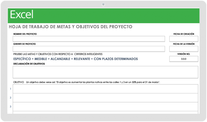 FICHA DE METAS Y OBJETIVOS DEL PROYECTO