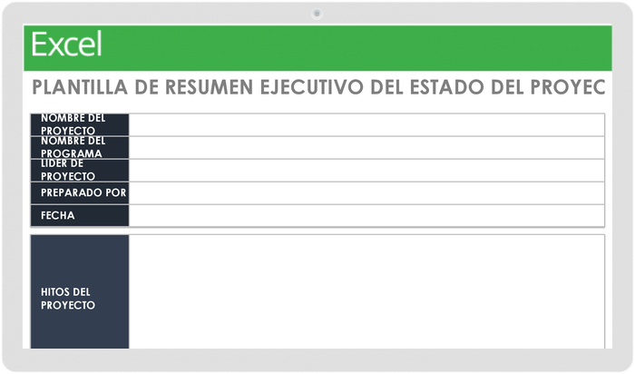  Plantilla de resumen ejecutivo del estado del proyecto